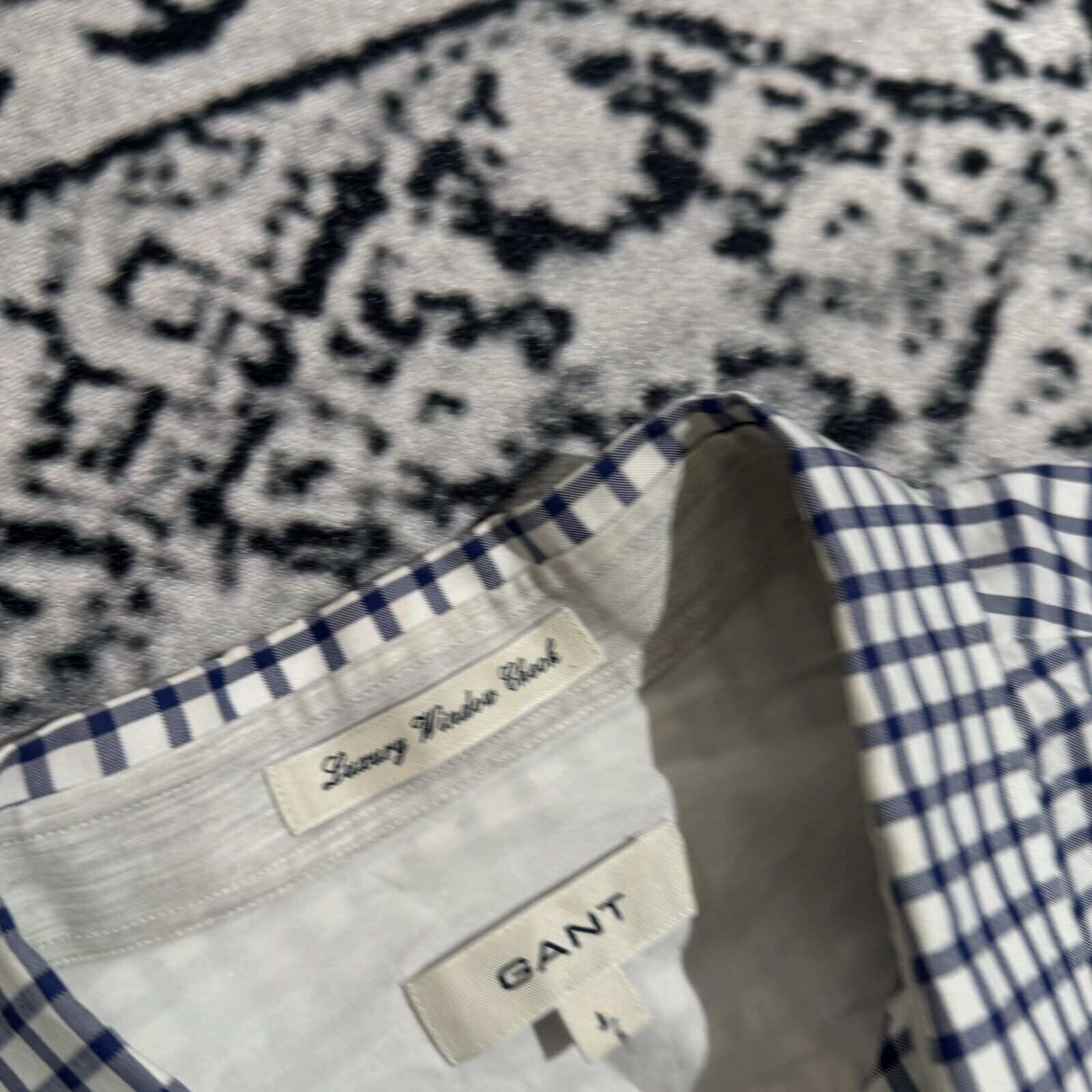 Gant × Vintage Vintage Gant Unisex Blue White Cotton button up shirt Size L Size US L / EU 52-54 / 3 - 7 Thumbnail