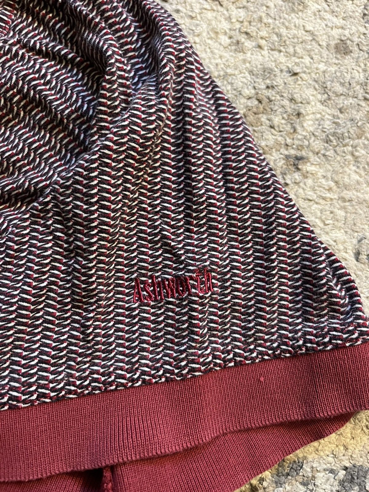 Ashworth Ashworth Men’s XL Burgundy Red Polo Size US XL / EU 56 / 4 - 3 Thumbnail