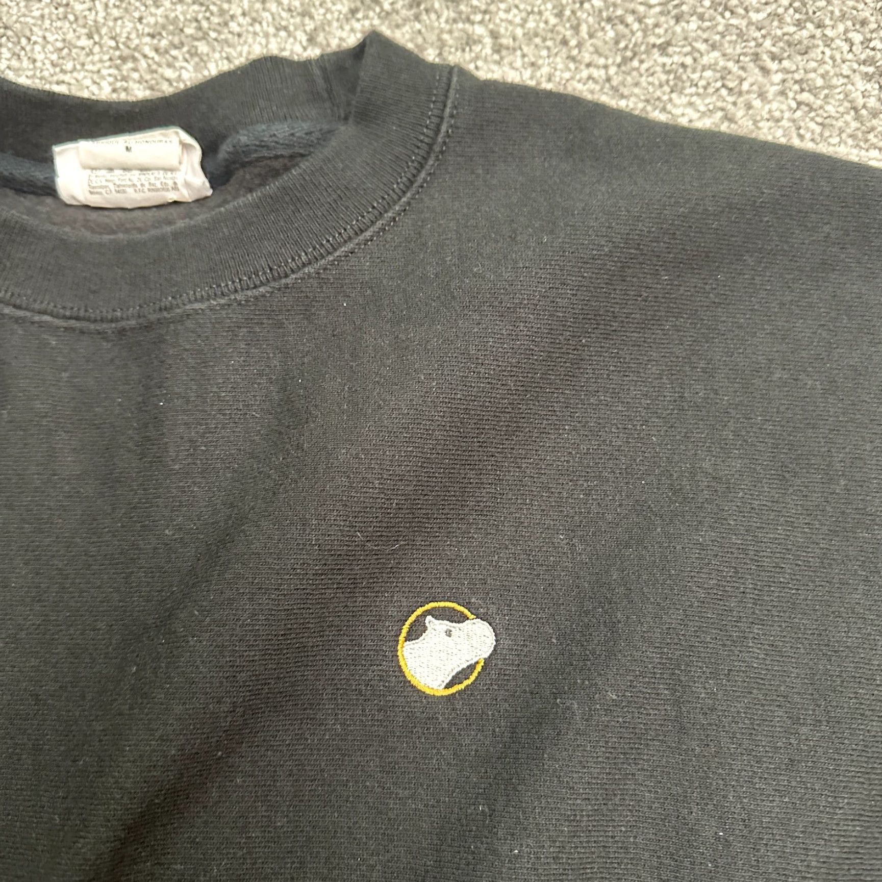 Champion Champion Sweatshirt Men M Black Crew Neck Cotton Polyester Reverse Weave Size US M / EU 48-50 / 2 - 3 Thumbnail