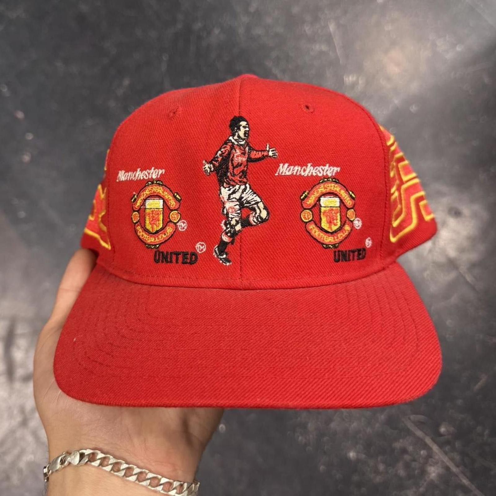 Vintage 90s Ryan Giggs Manchester FIFA Hat Size ONE SIZE - 2 Thumbnail