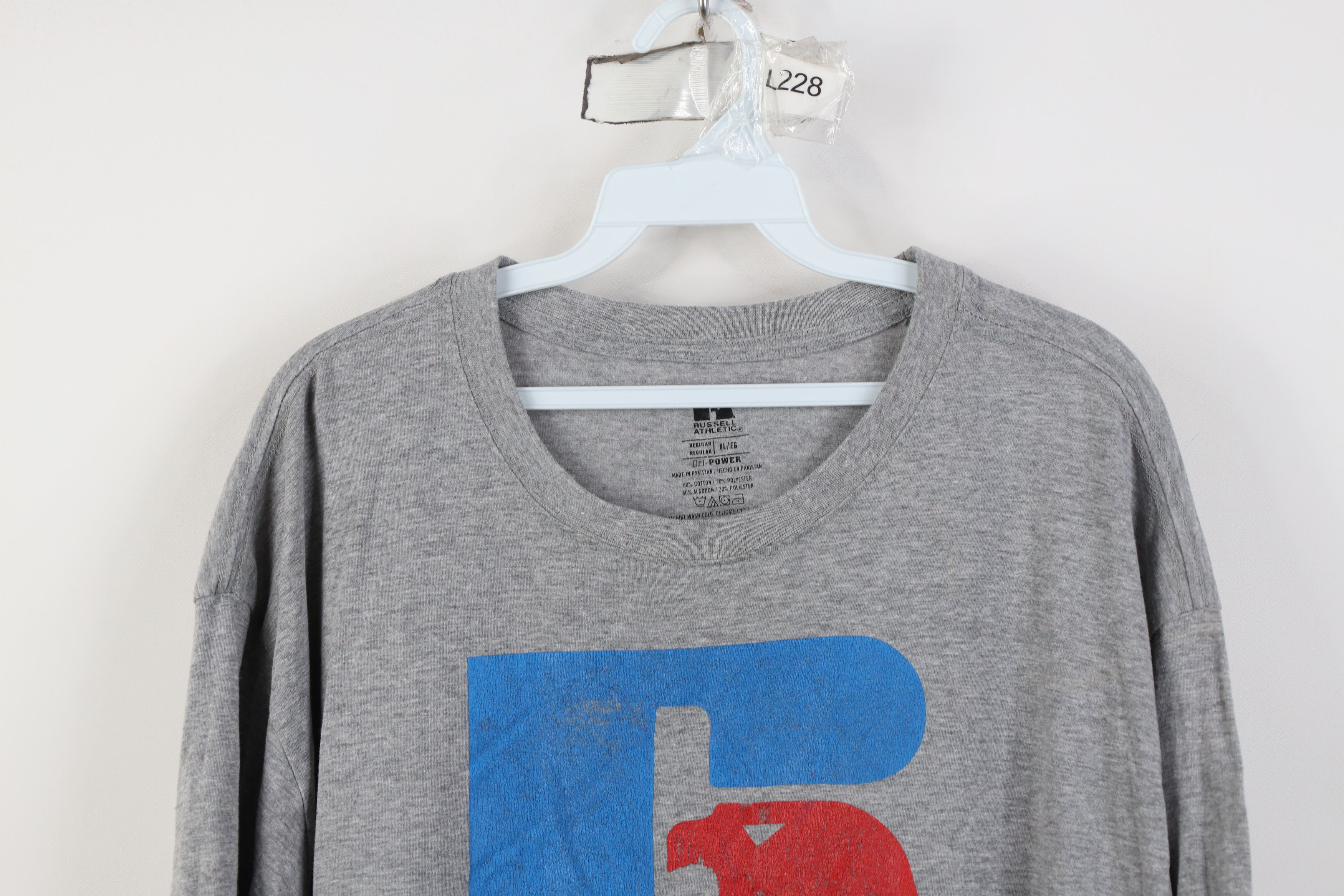 Russell Athletic Vintage Russell Athletic Big Logo Short Sleeve T-Shirt Gray Size US XL / EU 56 / 4 - 2 Thumbnail