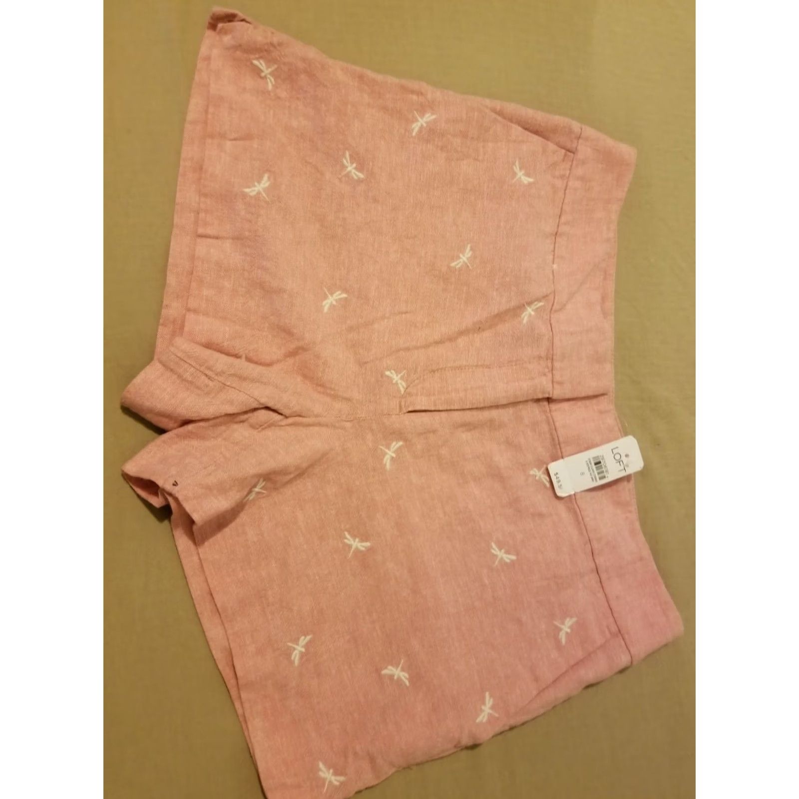 Ann Taylor Ann Taylor Womens Shorts Pink Khaki Chino Size 8 Size 30" / US 8 / IT 44 - 2 Thumbnail