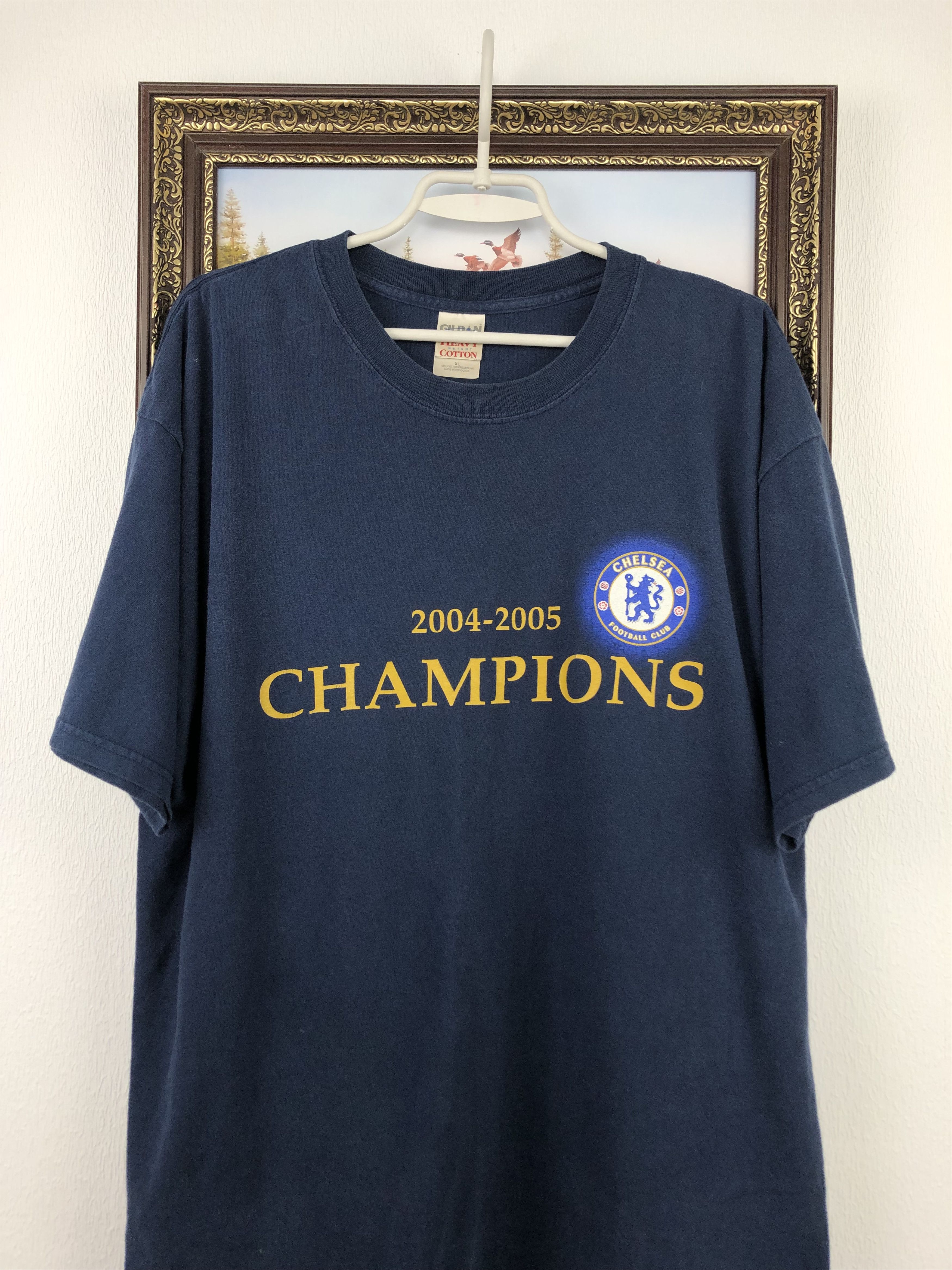 Chelsea Soccer Vintage Chelsea Champions 2004 Football Shirt Jersey Tee Size US XL / EU 56 / 4 - 2 Thumbnail