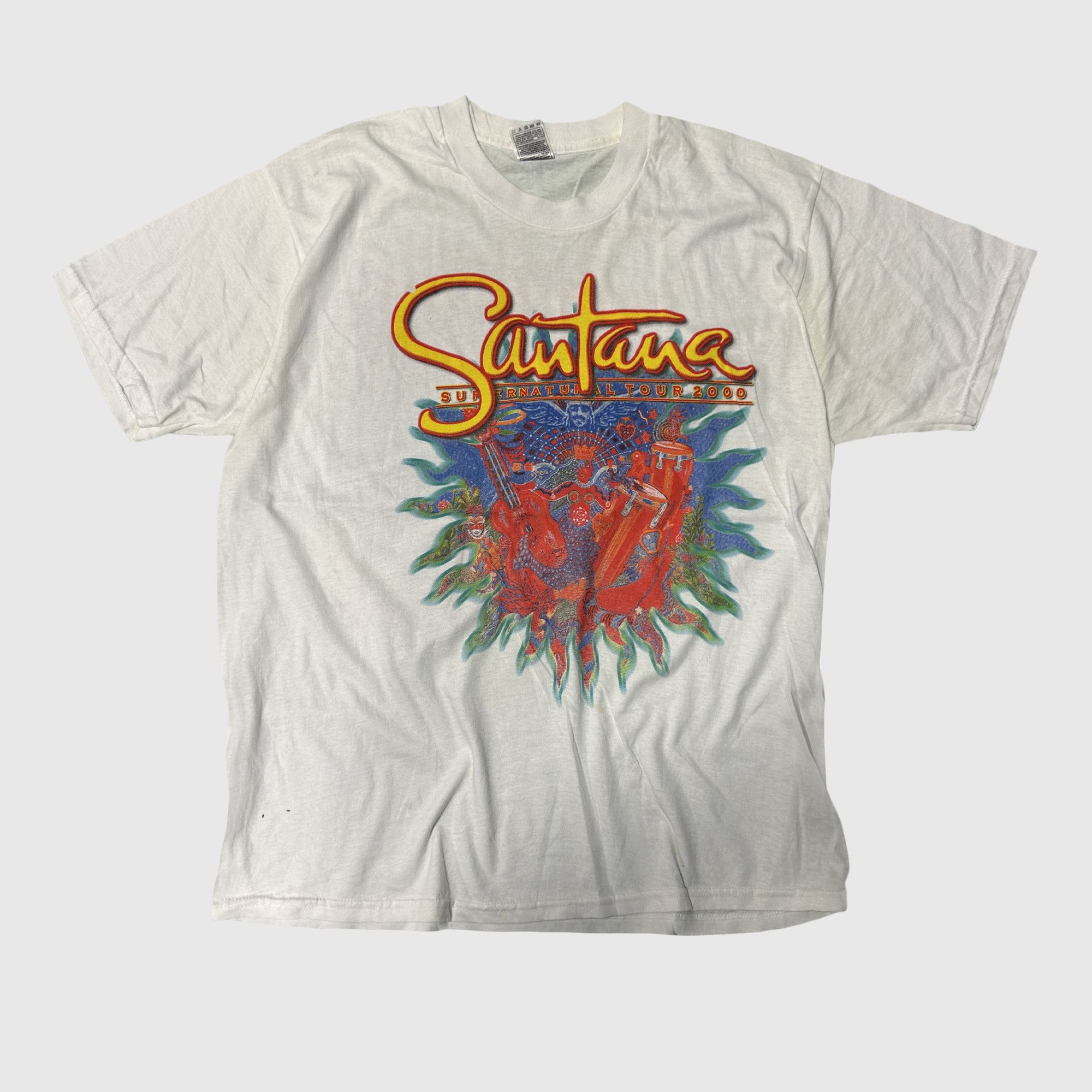 Fruit Of The Loom Vintage Santana Supernatural Tour 2000 Graphic T-Shirt Size XL Size US XL / EU 56 / 4 - 1 Thumbnail