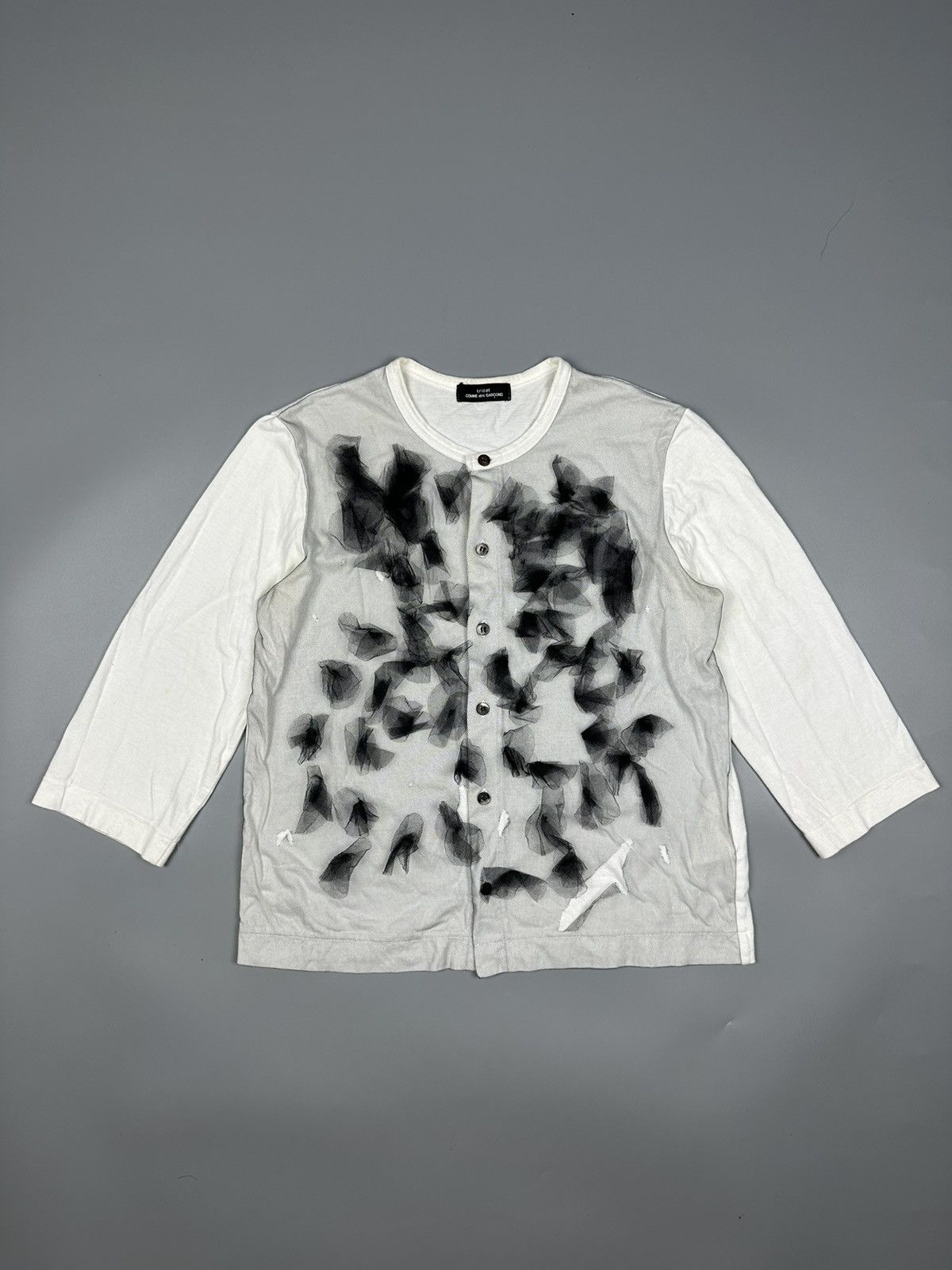 Vintage Tricot Comme Des Garcons Flowers Net Tees