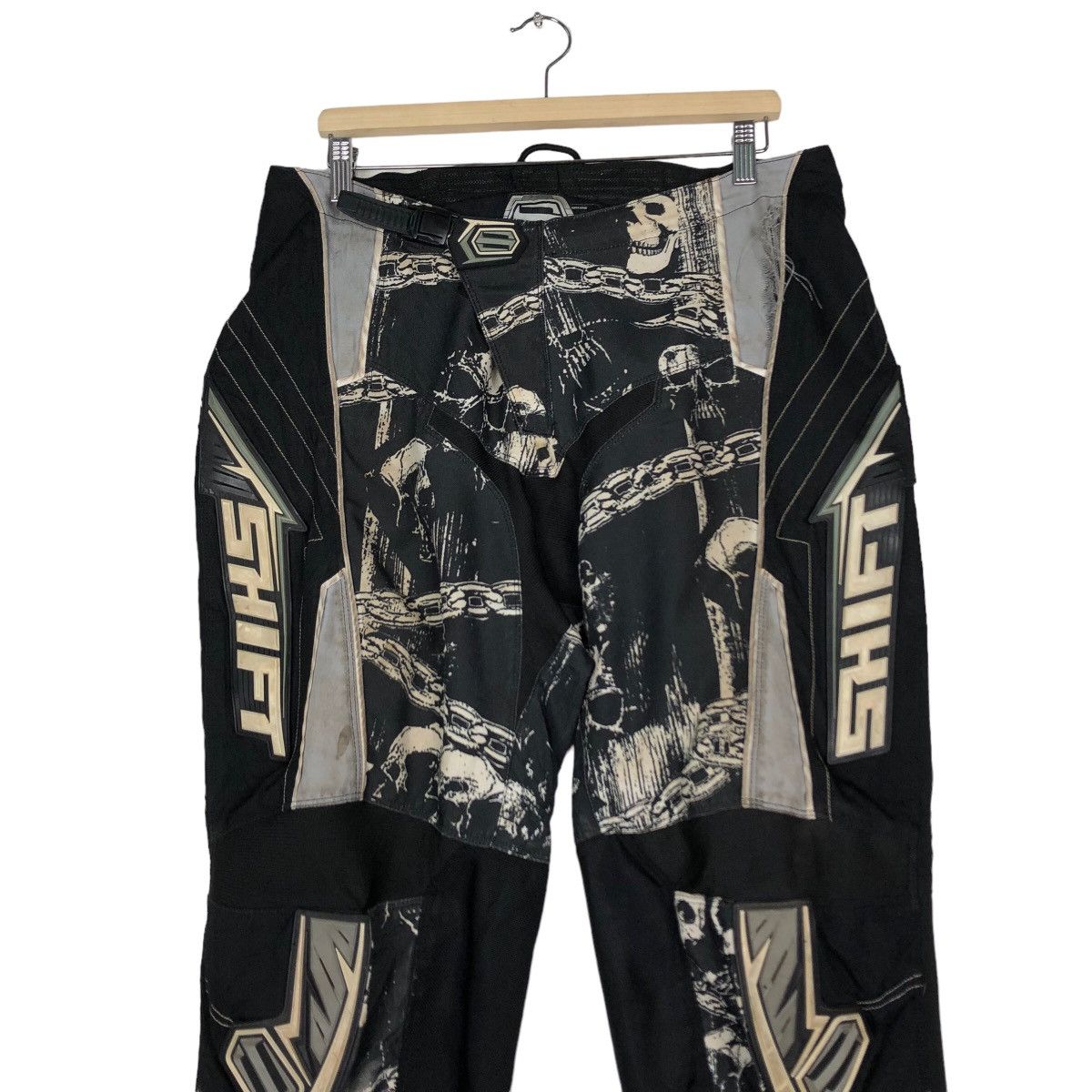 Japanese Brand 🔥Rare Black Shift Racing Motor Cross Pants Over Print Size US 36 / EU 52 - 4 Thumbnail