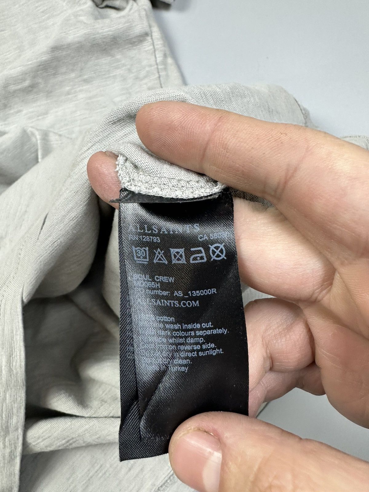 Allsaints AllSaints Basic Beige Cotton Tee Shirt Size US M / EU 48-50 / 2 - 5 Thumbnail