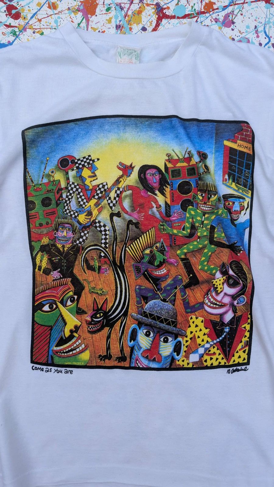 Other Vintage Norman Catherine art tshirt tee come as you are 90s Size US M / EU 48-50 / 2 - 7 Thumbnail