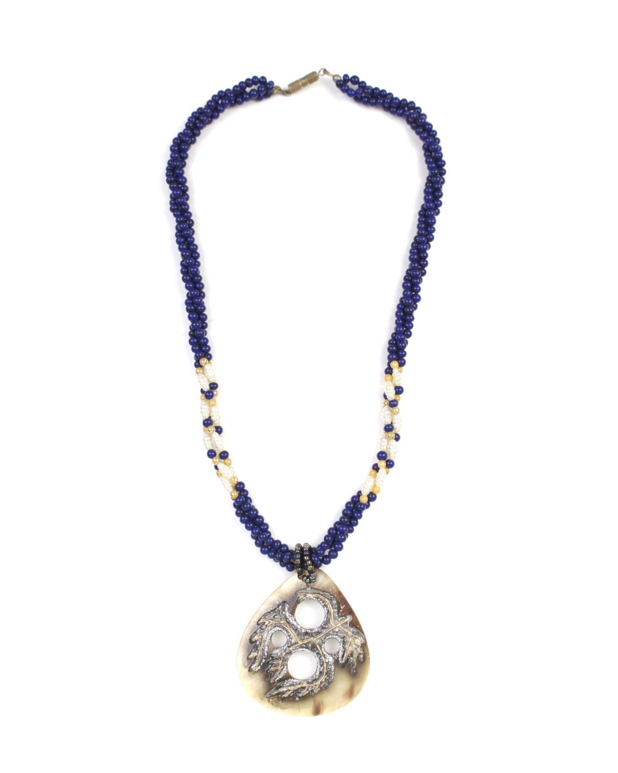 If Six Was Nine 2000S JAPANESE MADE NECKLACE WITH MOTHER-OF-PEARL PENDANT Size ONE SIZE - 1 Thumbnail