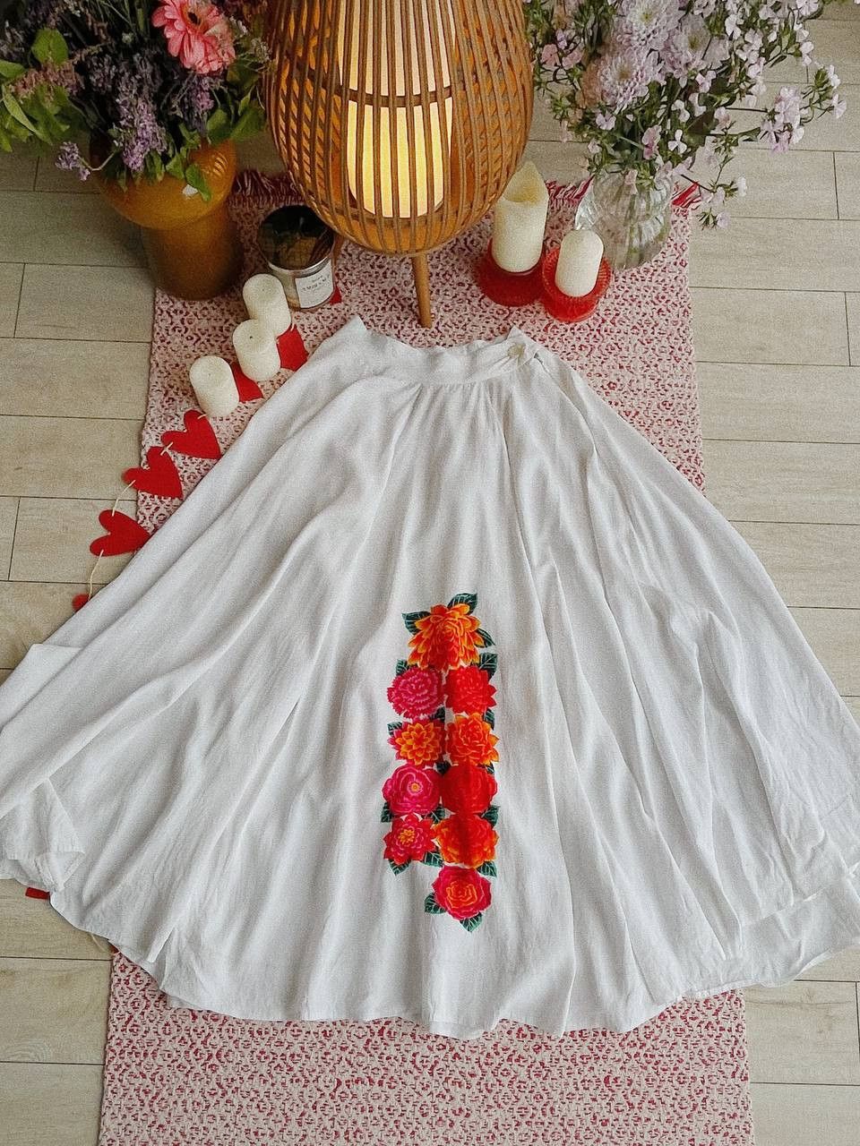Yohji Yamamoto Yohji Yamamoto 1987 Skirt SS87 Floral Cupro Archive Japan Size 24" / US 00 / IT 34 - 12 Thumbnail
