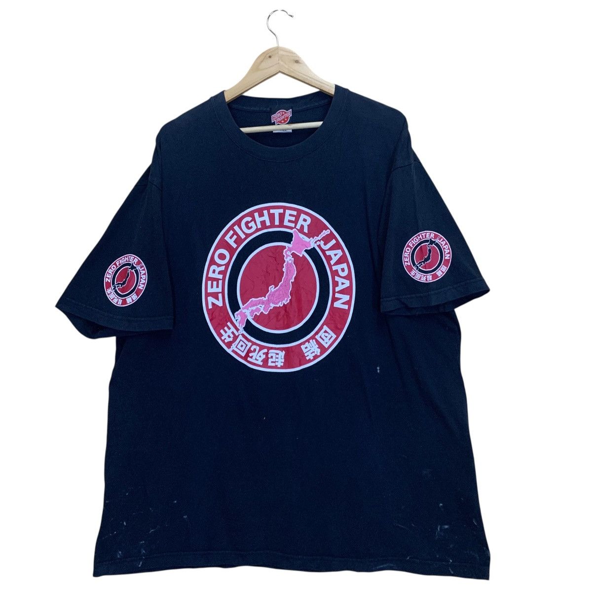 Japanese Brand Vintage Y2K Zero Fighter Japan Big Logo Shortsleeve Tee Size US XL / EU 56 / 4 - 1 Thumbnail