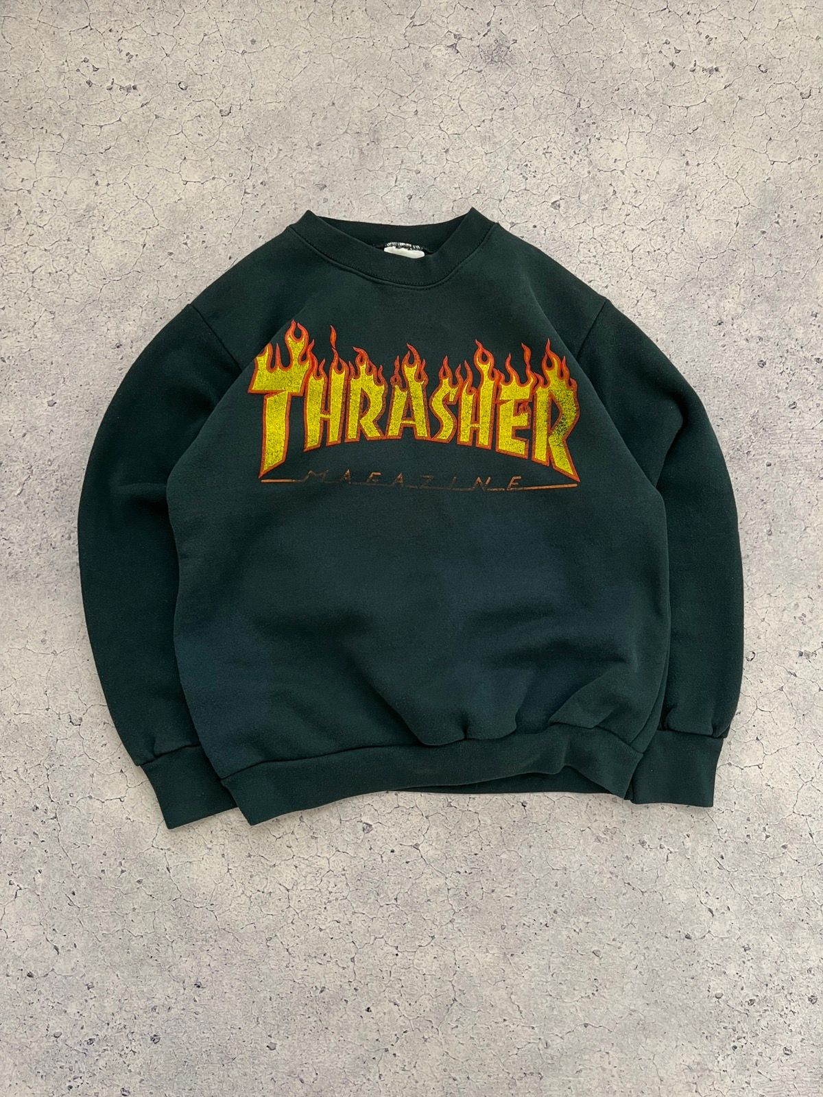 Vintage ❗️VERY RARE❗️ THRASHER 90’s OG Crewneck Sweatshirt Made In USA Size US S / EU 44-46 / 1 - 1 Preview