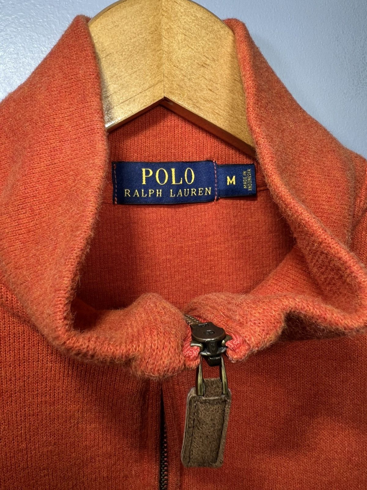 Polo Ralph Lauren Polo Ralph Lauren Sweater Men Sz Medium Orange Quarter Zip Size US M / EU 48-50 / 2 - 3 Thumbnail