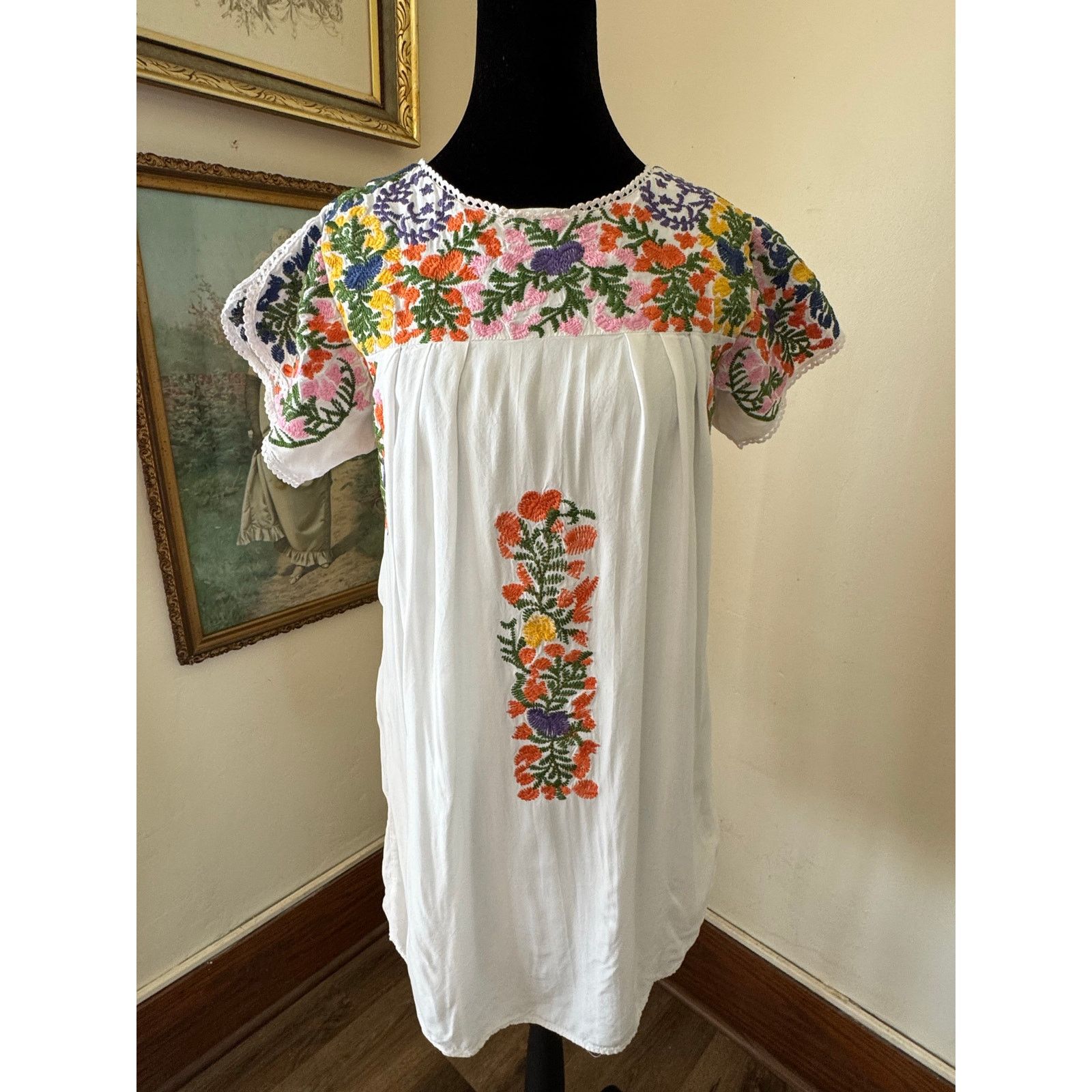 Other Buddy Basics Embroidered Floral Boho Dress Small Size S / US 4 / IT 40 - 1 Thumbnail