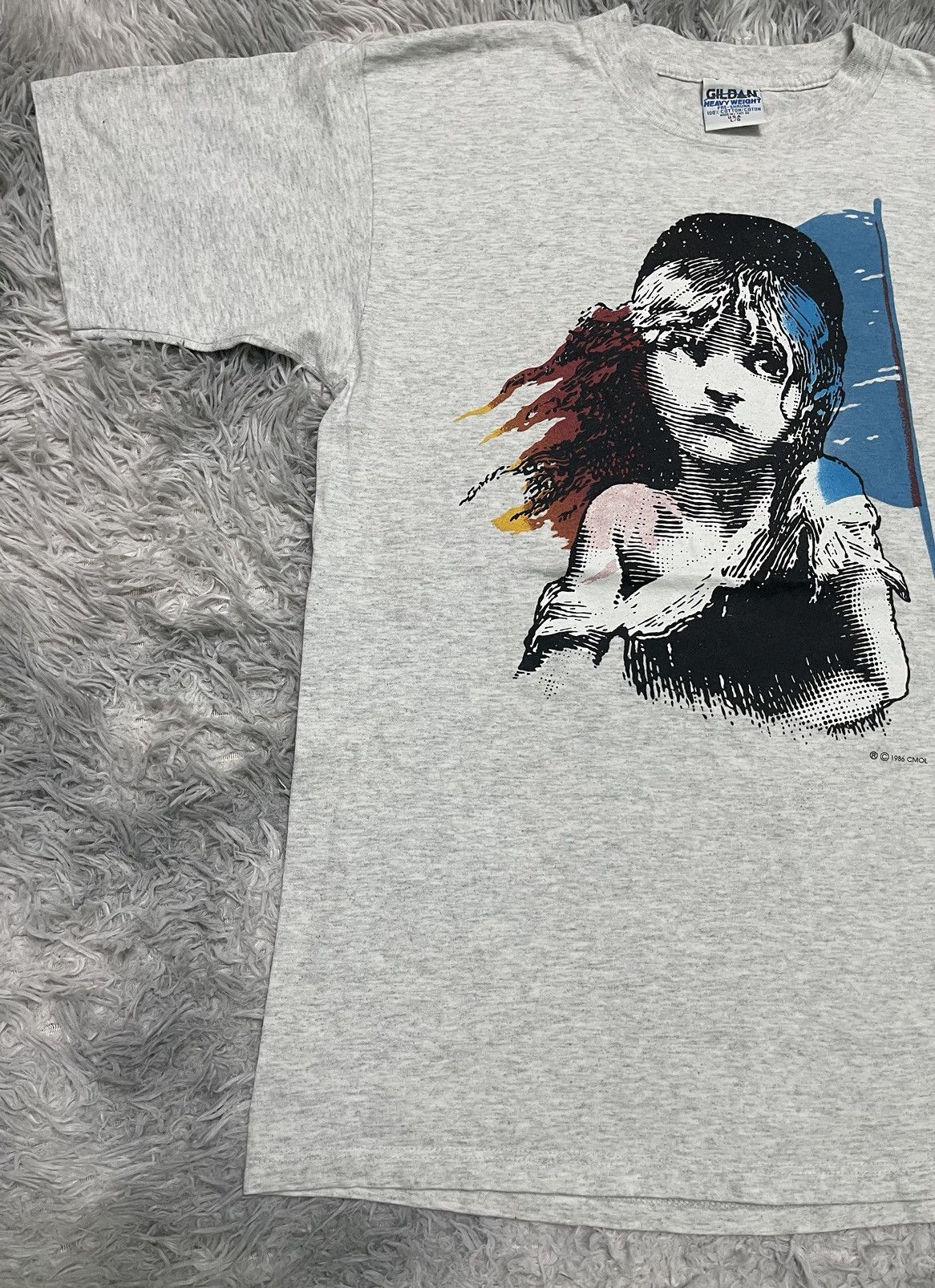 Vintage 80s LES MISERABLES L SIZE ON SUPER RARE 80s GILDAN TAG Size US L / EU 52-54 / 3 - 4 Thumbnail