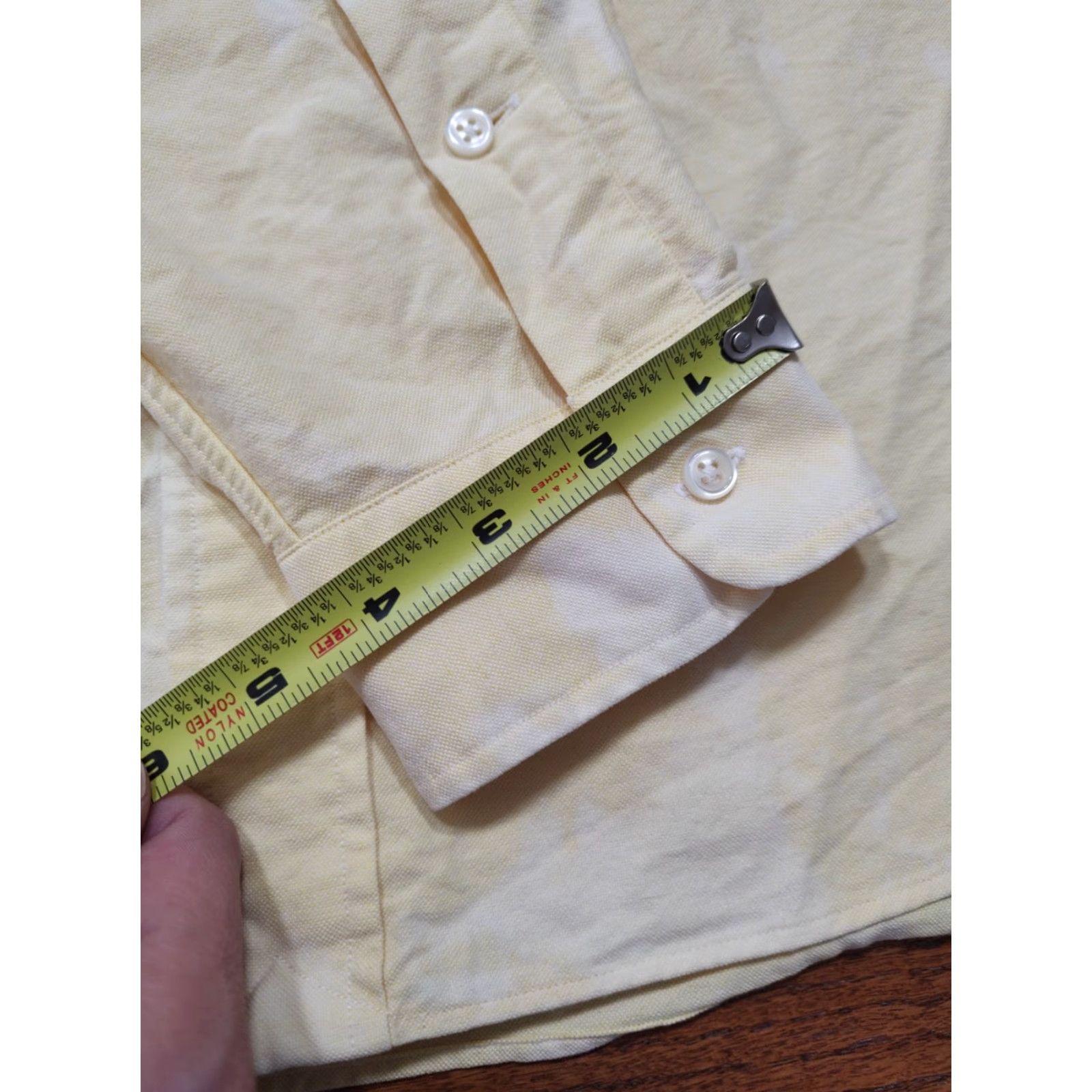 Ralph Lauren VINTAGE Polo Ralph Lauren Shirt Adult L Yellow Acid Wash Button Down Mens Size US L / EU 52-54 / 3 - 5 Thumbnail