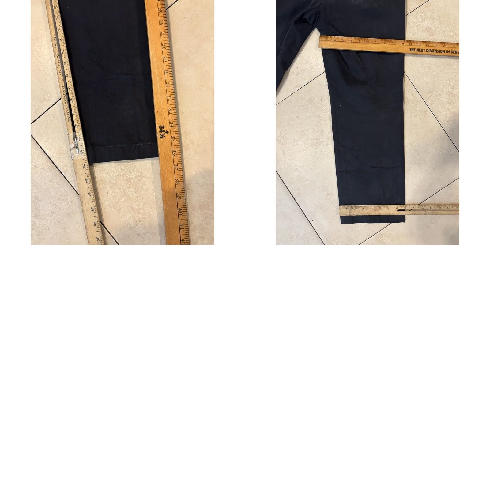 Corneliani Corneliani Pants Mens 50 Charcoal Cotton Chino Zip Back Pockets Tapered Front Flat Modern 34 in Gray Men Size US 34 / EU 50 - 9 Thumbnail