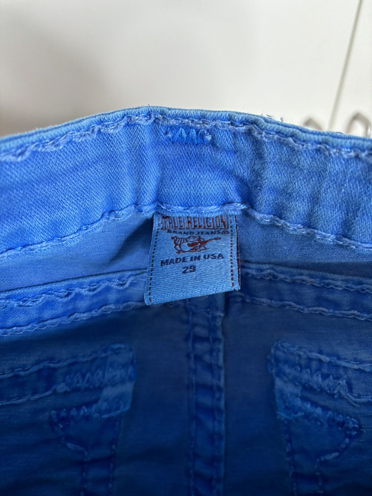 True Religion TRUE RELIGION STRAIGHT BARBWIRE STITCH JEANS 29 Size 29" - 7 Thumbnail