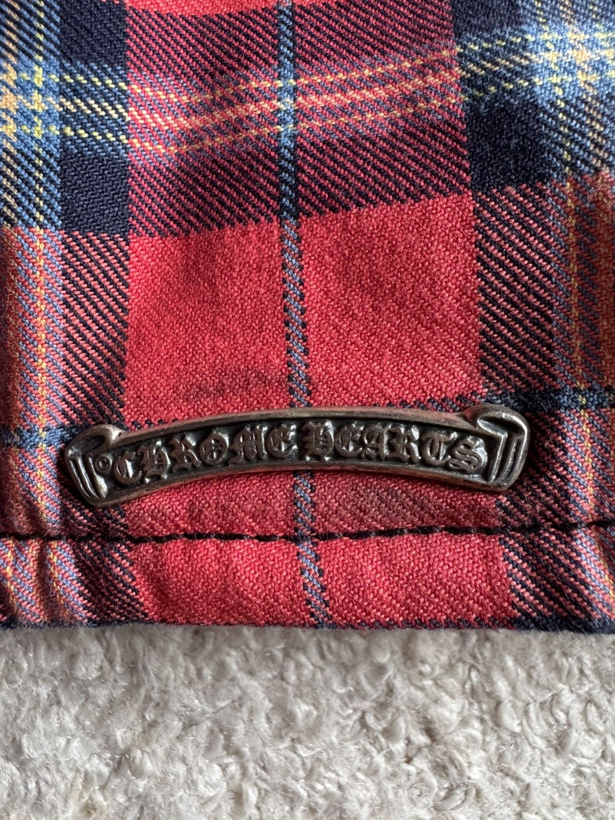 Chrome Hearts CHROME HEARTS mattyboy limited red plaid down jacket Size US XXL / EU 58 / 5 - 9 Thumbnail