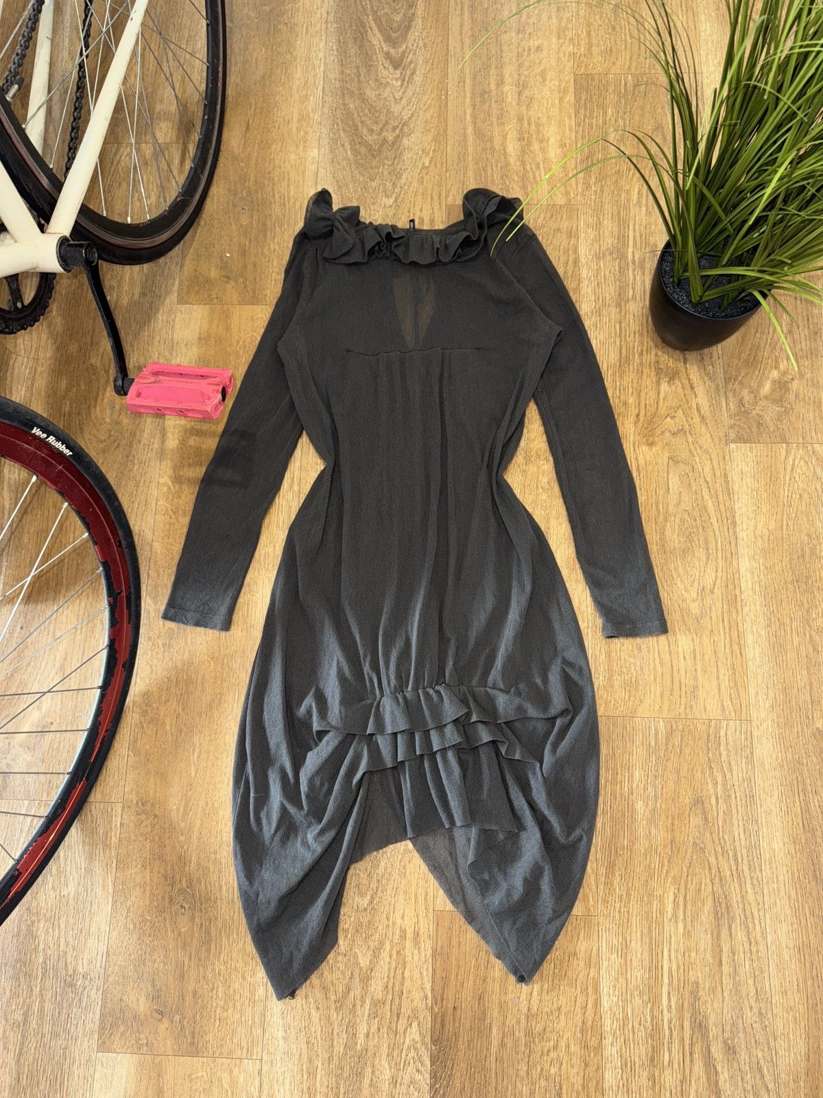 Cop Copine VINTAGE COP COPINE AVANT GARDE MAXI DRESS Size L / US 10 / IT 46 - 6 Thumbnail