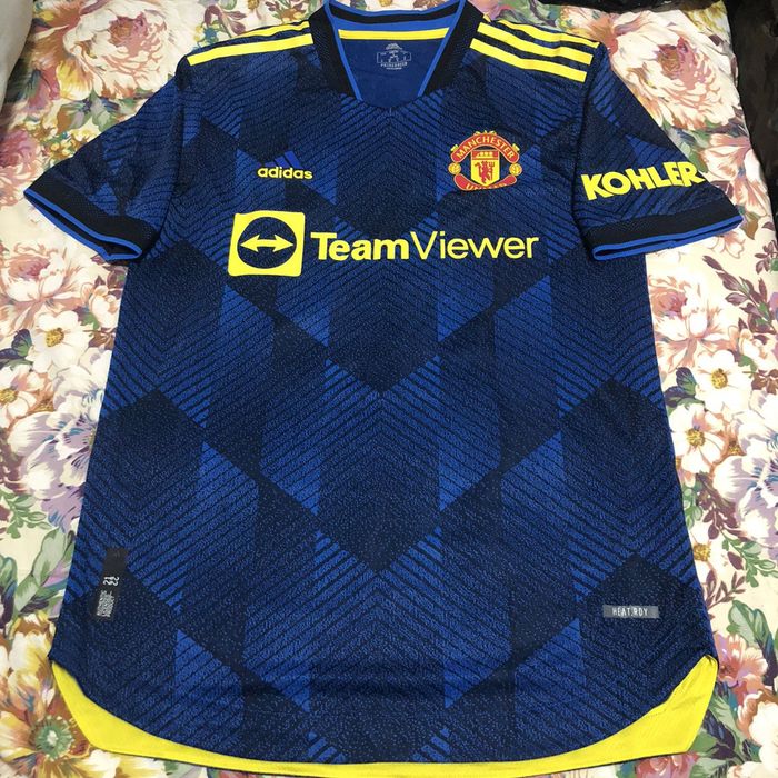 Adidas Manchester United 21/22 player issue away shirt #10 Rashford ...