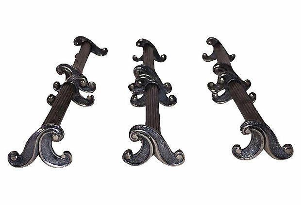 Designer Aquatic Silver-Plated Knife Rests, S/6 Size ONE SIZE - 3 Thumbnail