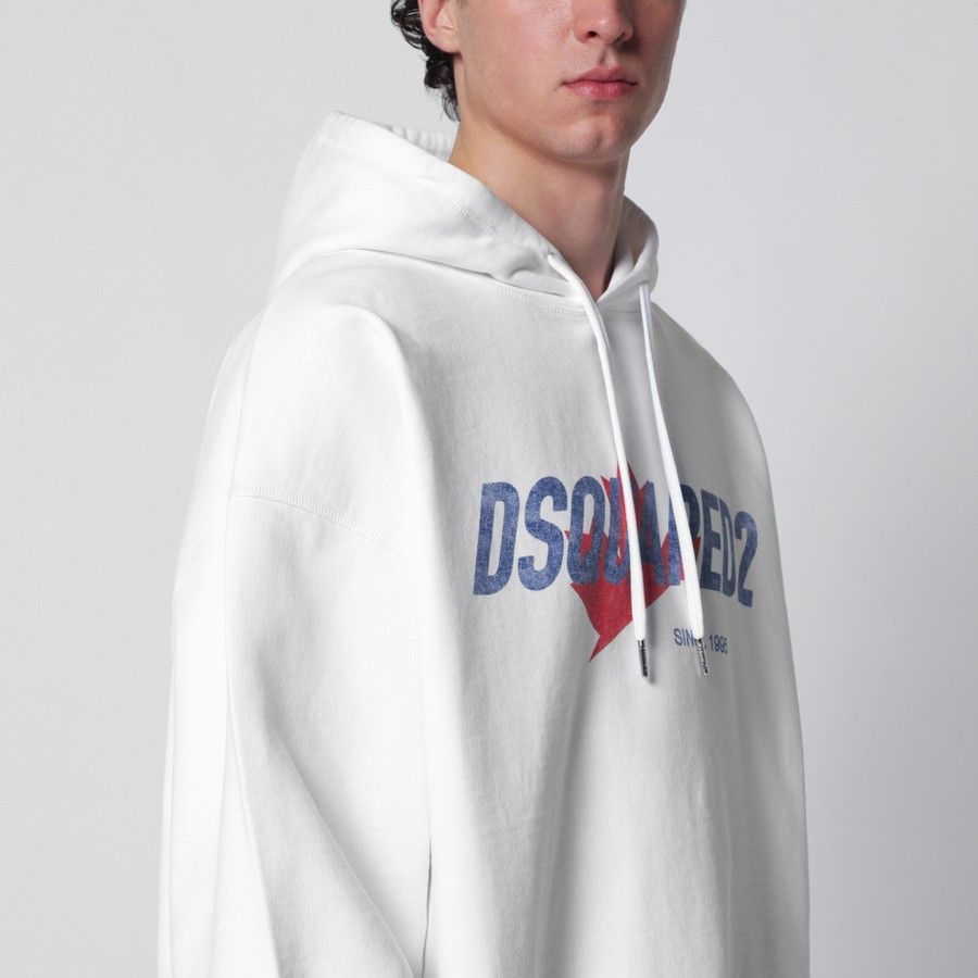 Dsquared2 o1d2blof0226 Logo Print Sweatshirt in White Size US S / EU 44-46 / 1 - 4 Thumbnail