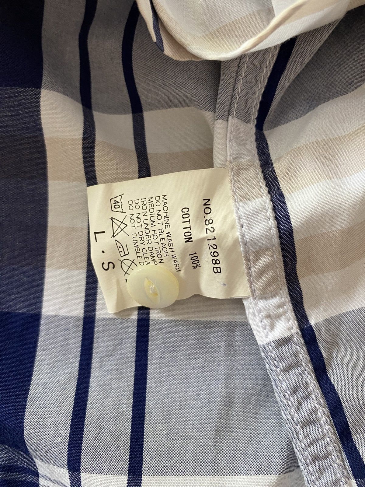 Haversack HAVERSACK Blue-White-Grey Plaid Short-Sleeve Shirt Size US S / EU 44-46 / 1 - 4 Thumbnail