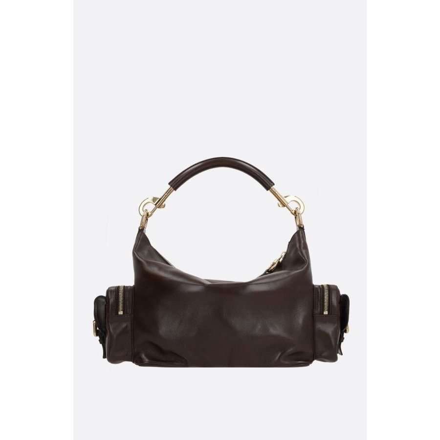 Chloe Chloe Camera Medium Kohl Brown Glossy Leather Shoulder Bag Size ONE SIZE - 3 Thumbnail