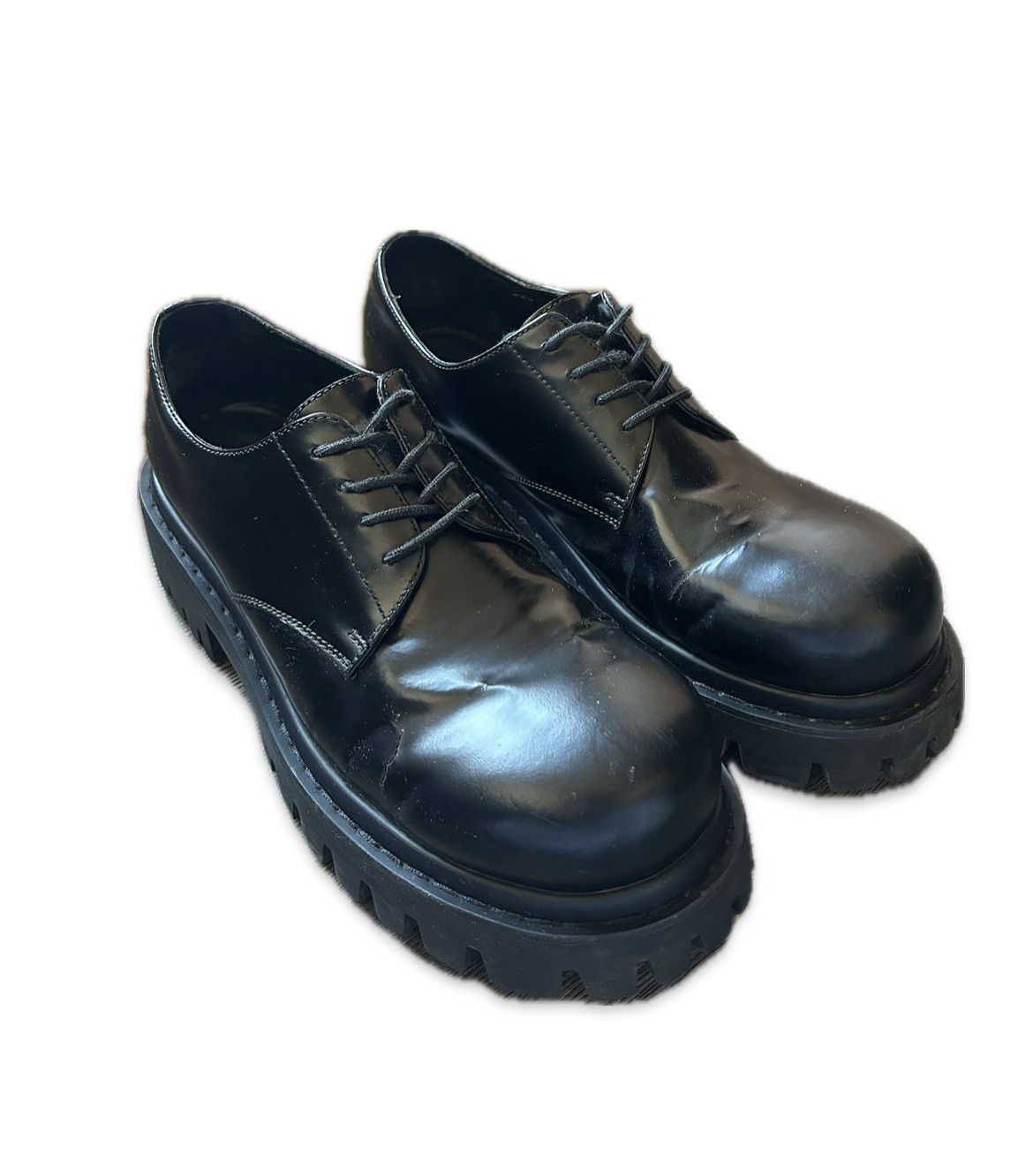 靴 balenciaga sergent derby Men's Sergent Derby in Black | Balenciaga US