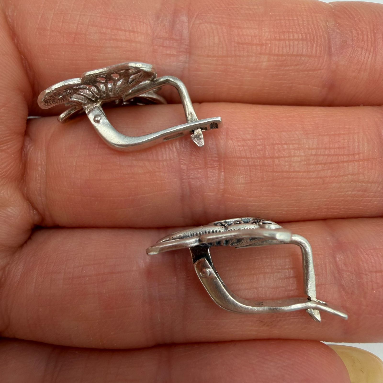 Vintage Vintage 925 Sterling Silver Filigree Dangle Earrings Size ONE SIZE - 5 Thumbnail