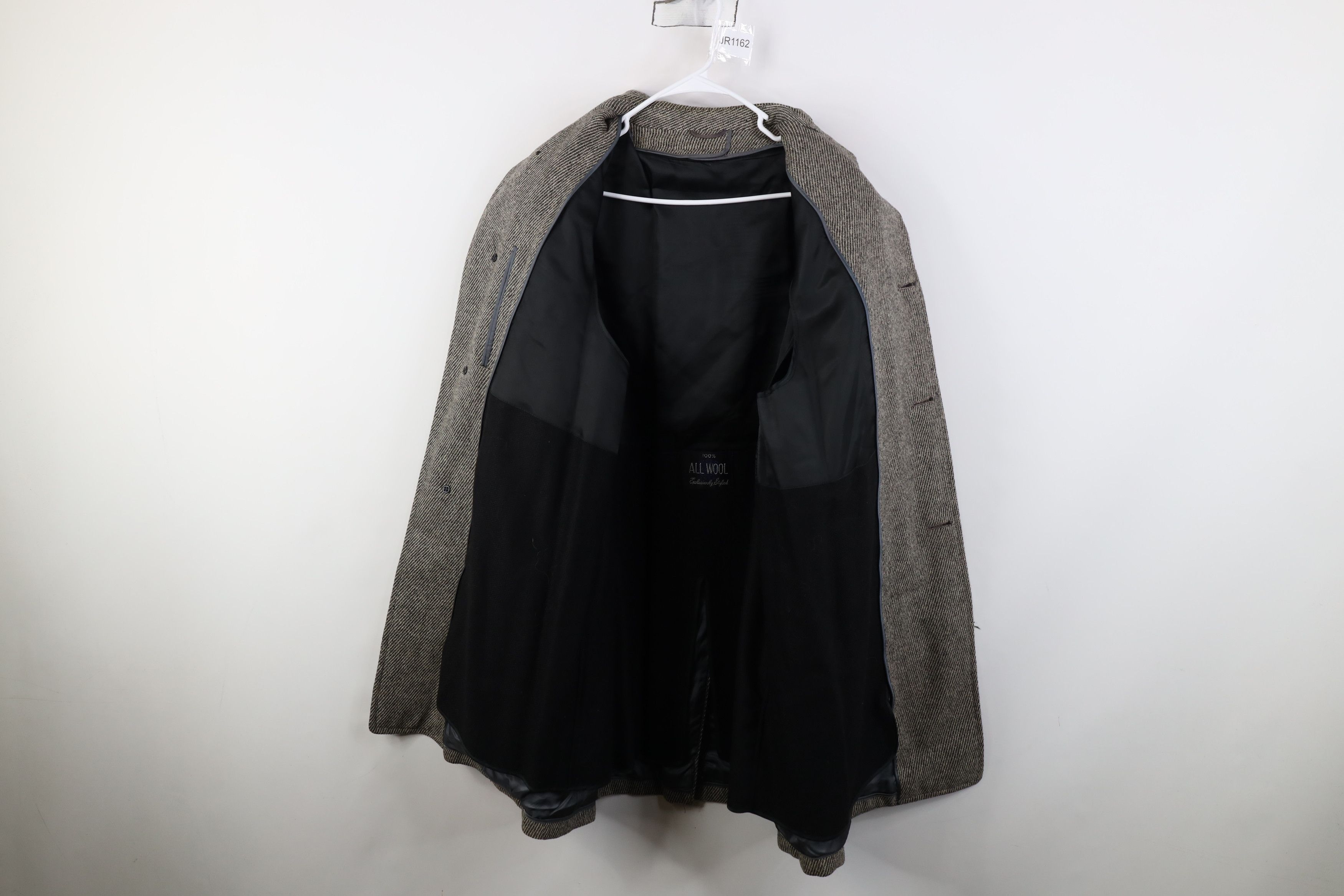 Vintage Vintage 50s Streetwear Lined Overcoat Jacket Gray USA Size US XXL / EU 58 / 5 - 9 Thumbnail