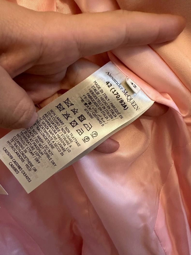 Alexander McQueen Alexander Mcqueen Classic pink suit with oblique pocket Size M / US 6-8 / IT 42-44 - 5 Thumbnail
