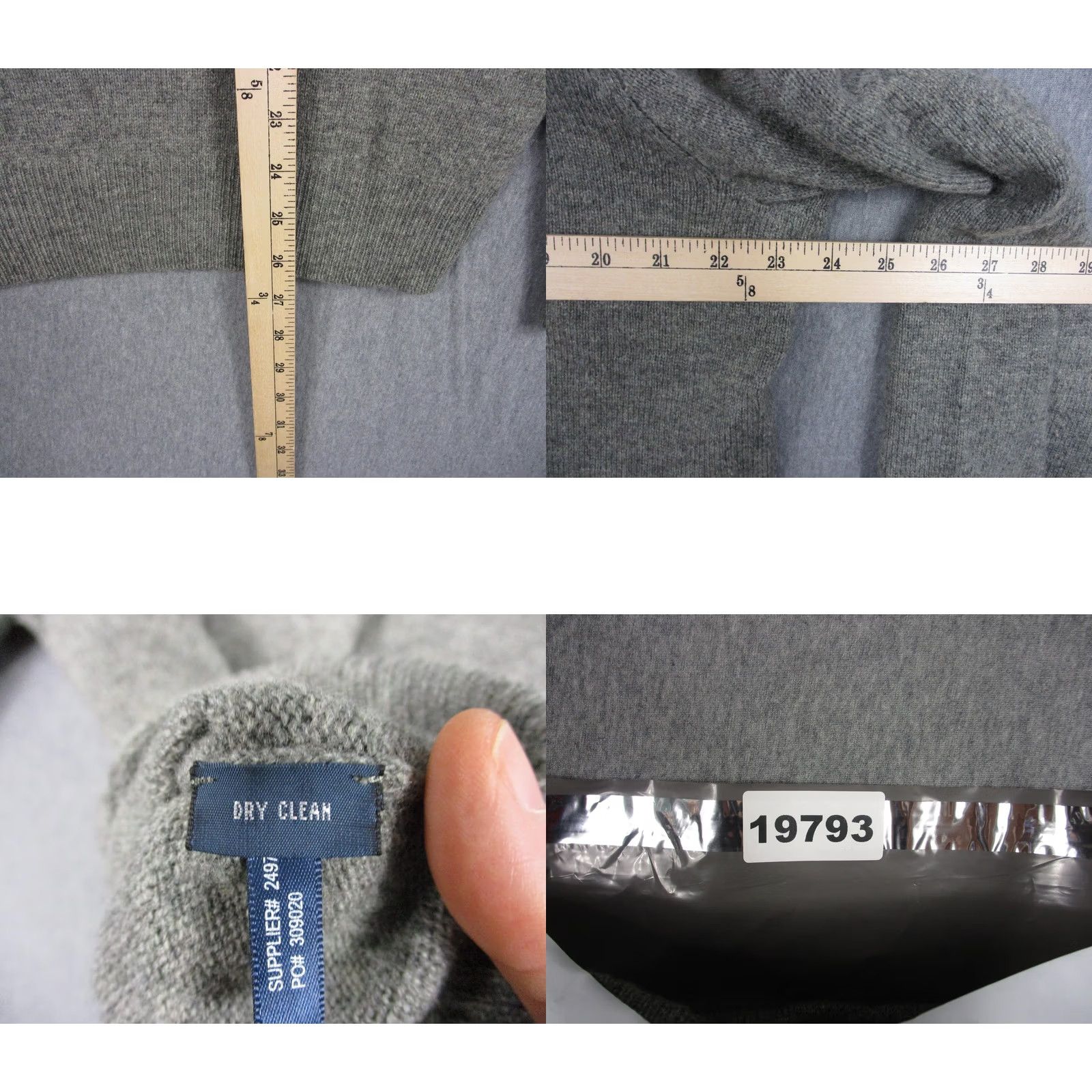 Polo Ralph Lauren Polo by Ralph Lauren Sweater Mens Large Gray V-Neck Lambswool Knit Pony Logo Size US L / EU 52-54 / 3 - 8 Thumbnail