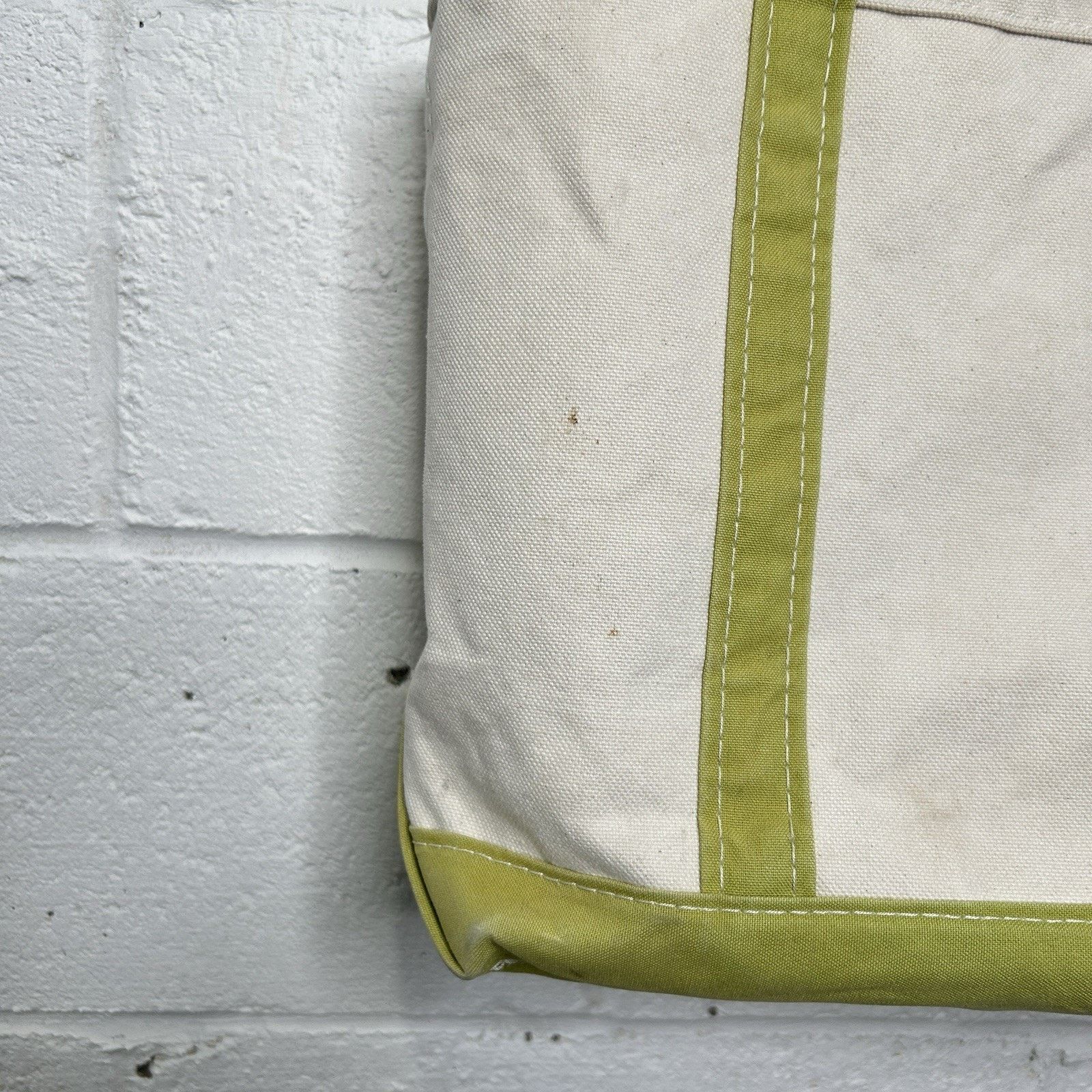 L.L. Bean Vintage L.L. Bean Boat and Tote Bag USA "Lime Green" Medium Size ONE SIZE - 3 Thumbnail