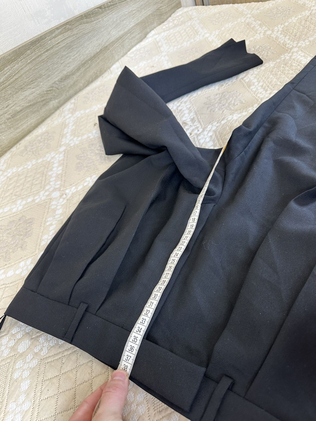 Celine 🔥 Celine Paris Black Mohair Wool Trousers 48 IT Pants Men Size 48R - 20 Thumbnail
