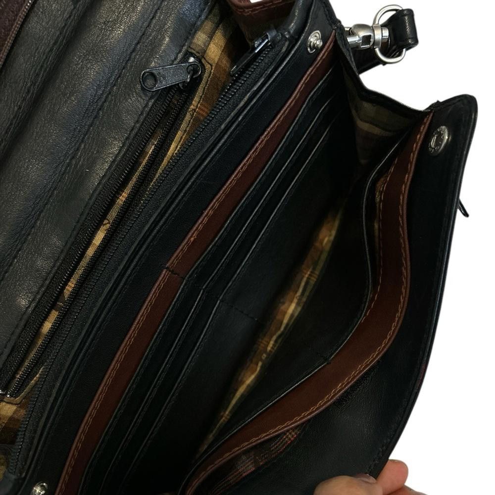 Designer Vintage Derek Alexander leather 2-way crossbody bag/wristlet Size ONE SIZE - 3 Thumbnail