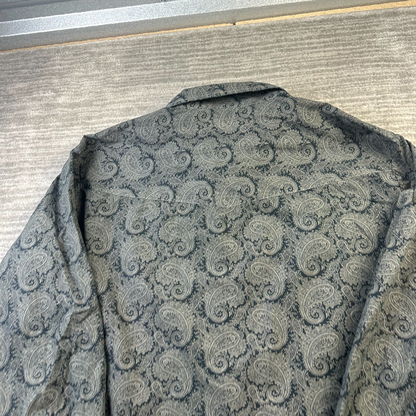 Vintage Ely Cattleman Shirt Mens 2XL Black Paisley All over Print Pearl Snap Western Size US XXL / EU 58 / 5 - 5 Thumbnail