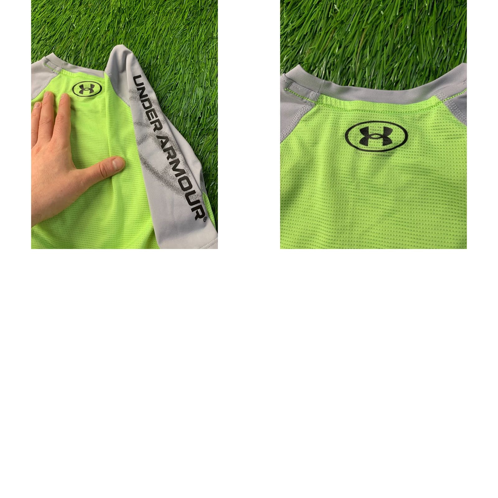 Under Armour Under Armour HeatGear Shirt Men Training Compression Jersey Tee S Gray and Neon Shirt Men Regular XS? Size US S / EU 44-46 / 1 - 8 Thumbnail
