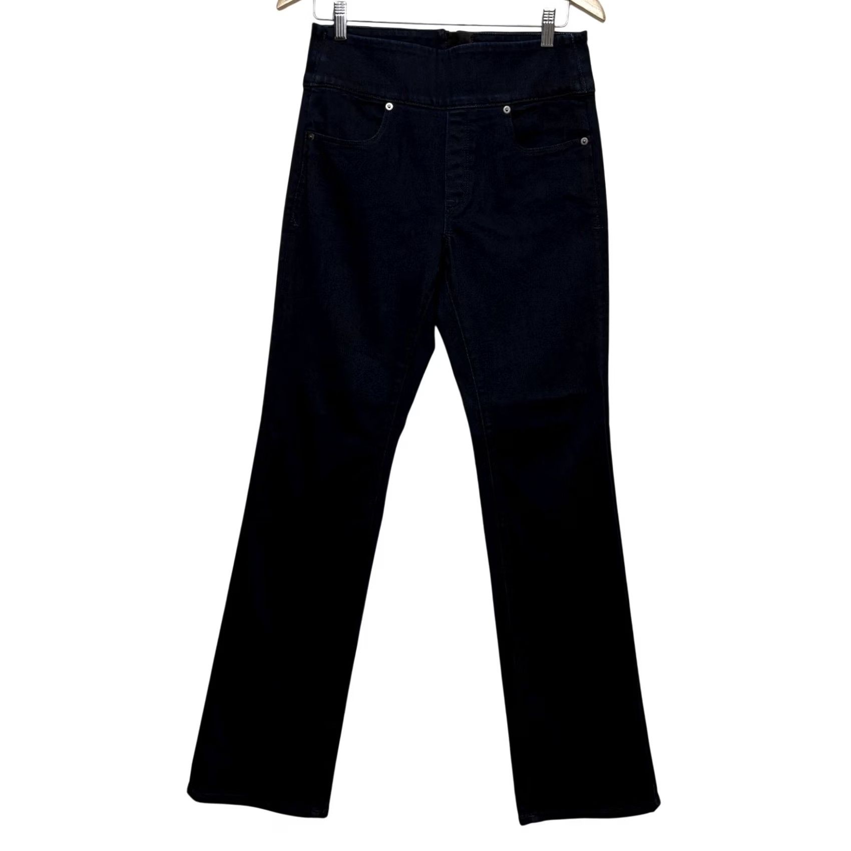 Spanx Spanx Signature Waist Slim Boot Dark Wash High Rise Jeans Size 28 Back Zip Denim Womens Bootcut 32in Inseam Size 28" / US 6 / IT 42 - 2 Thumbnail