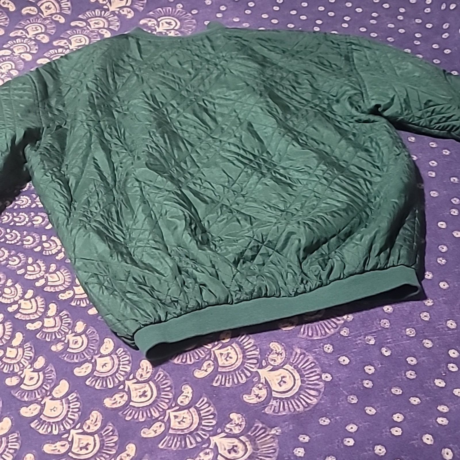Robert Stock Rico y Suave Silk Quilted Bomber Jacket 90s-supreme Size L / US 10 / IT 46 - 6 Thumbnail