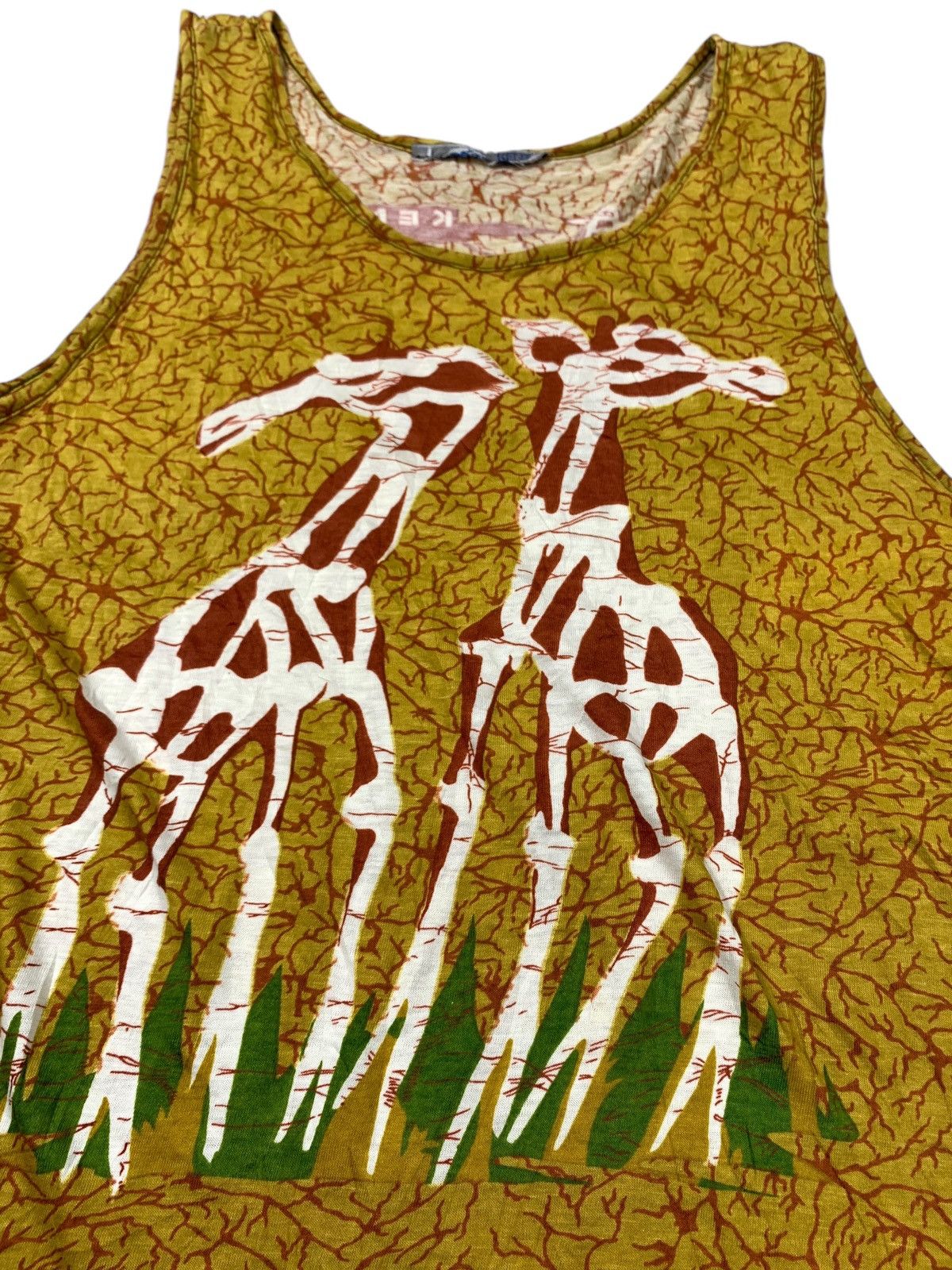 Kenzo × Vintage 💥FINAL DROP💥 VTG Tanktop kenzo Jeans Giraffe Size US M / EU 48-50 / 2 - 3 Thumbnail
