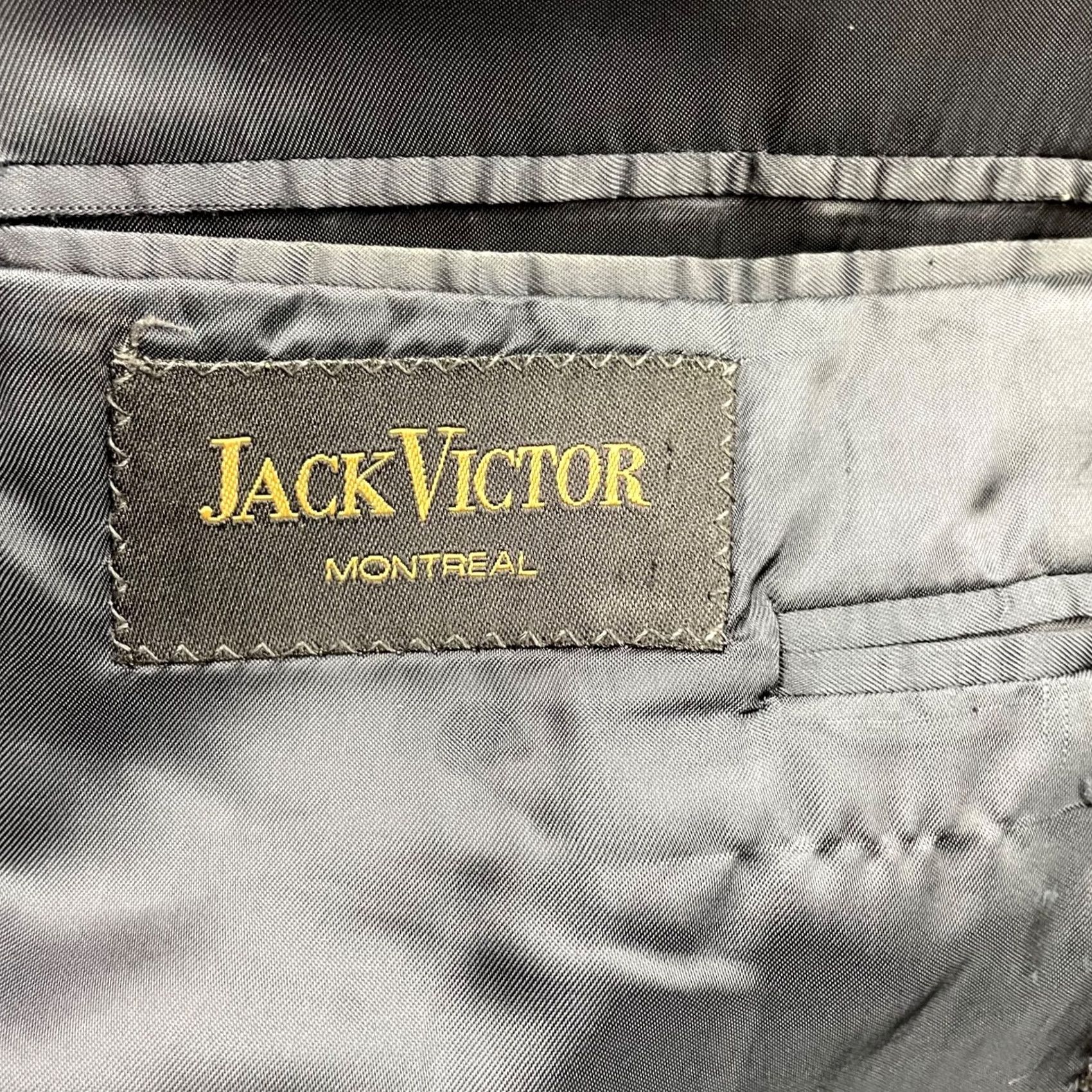 Jack Victor VINTAGE Jack Victor Blazer Men 42R Lanzawood Wool Tweed 3-Button Blue/Black/Tan Notch Lapel Size 42R - 5 Thumbnail