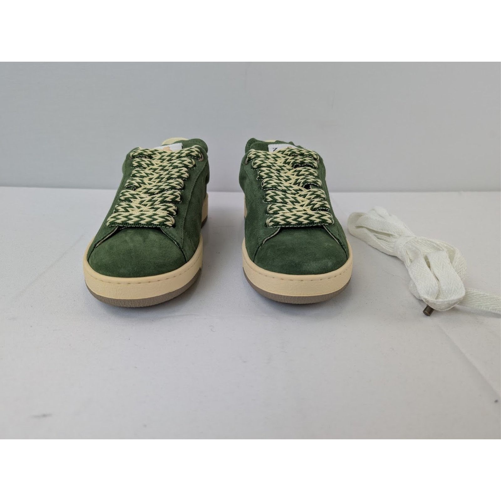 Lanvin o1rshd1 Curb Lite Low-Top Sneakers in Dark Green Size US 11 / EU 44 - 10 Thumbnail