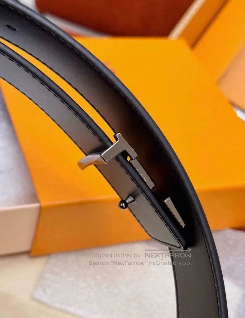Louis Vuitton Louis Vuitton Classic Old Flower Black Flower Leather Belt Size ONE SIZE - 4 Thumbnail