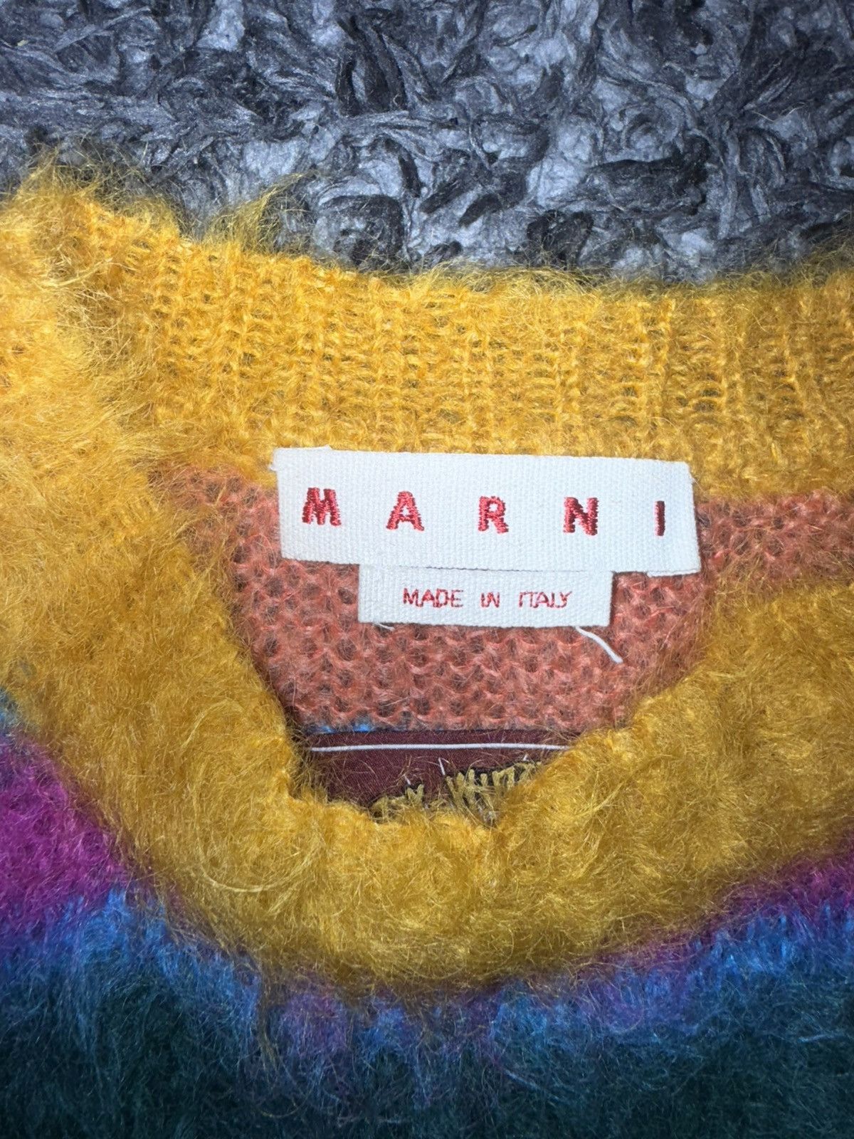 Marni Marni Mohair Multicolor Sweater Size US XL / EU 56 / 4 - 4 Thumbnail