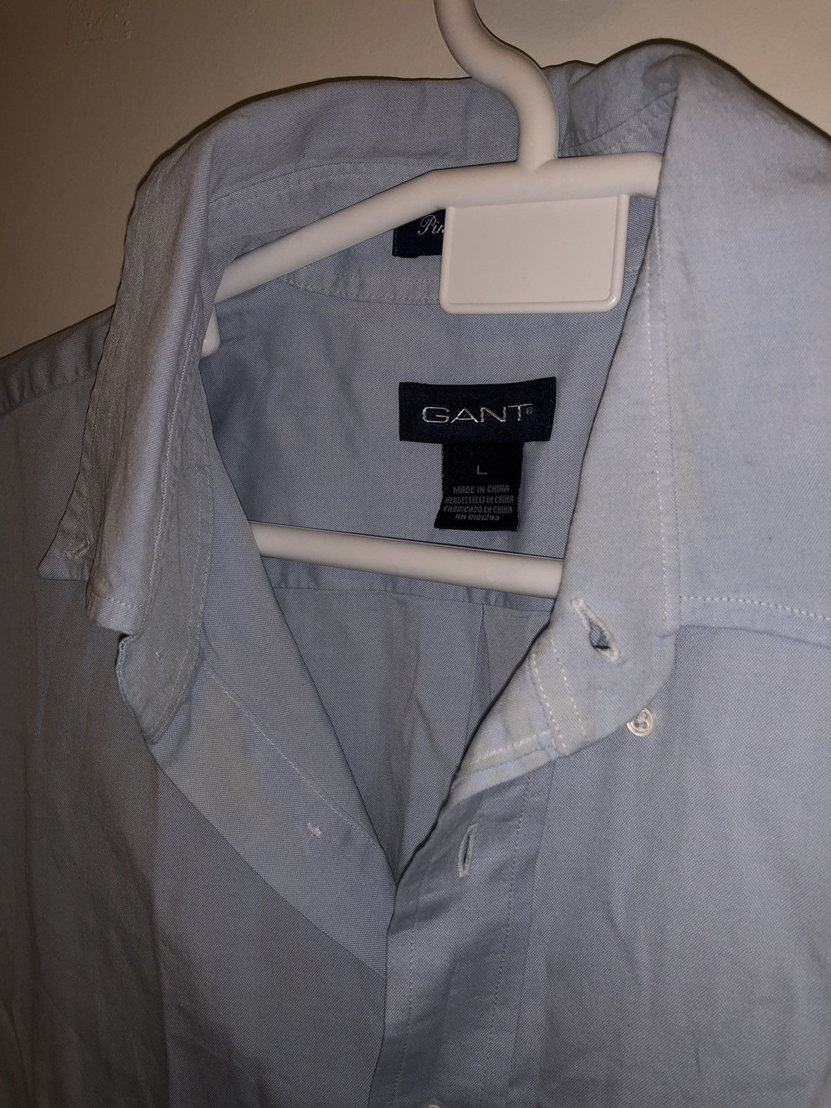 Gant × Vintage Vintage Gant Light Blue Shirt Size US L / EU 52-54 / 3 - 3 Thumbnail