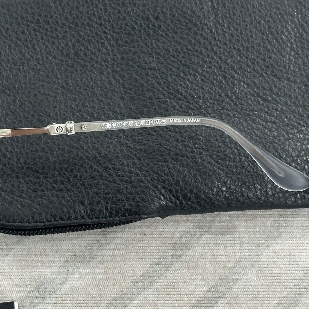 Chrome Hearts CHROME HEARTS STRAPADICTOME MATTE GRAPHITE/SS EYEGLASSES Size ONE SIZE - 11 Thumbnail