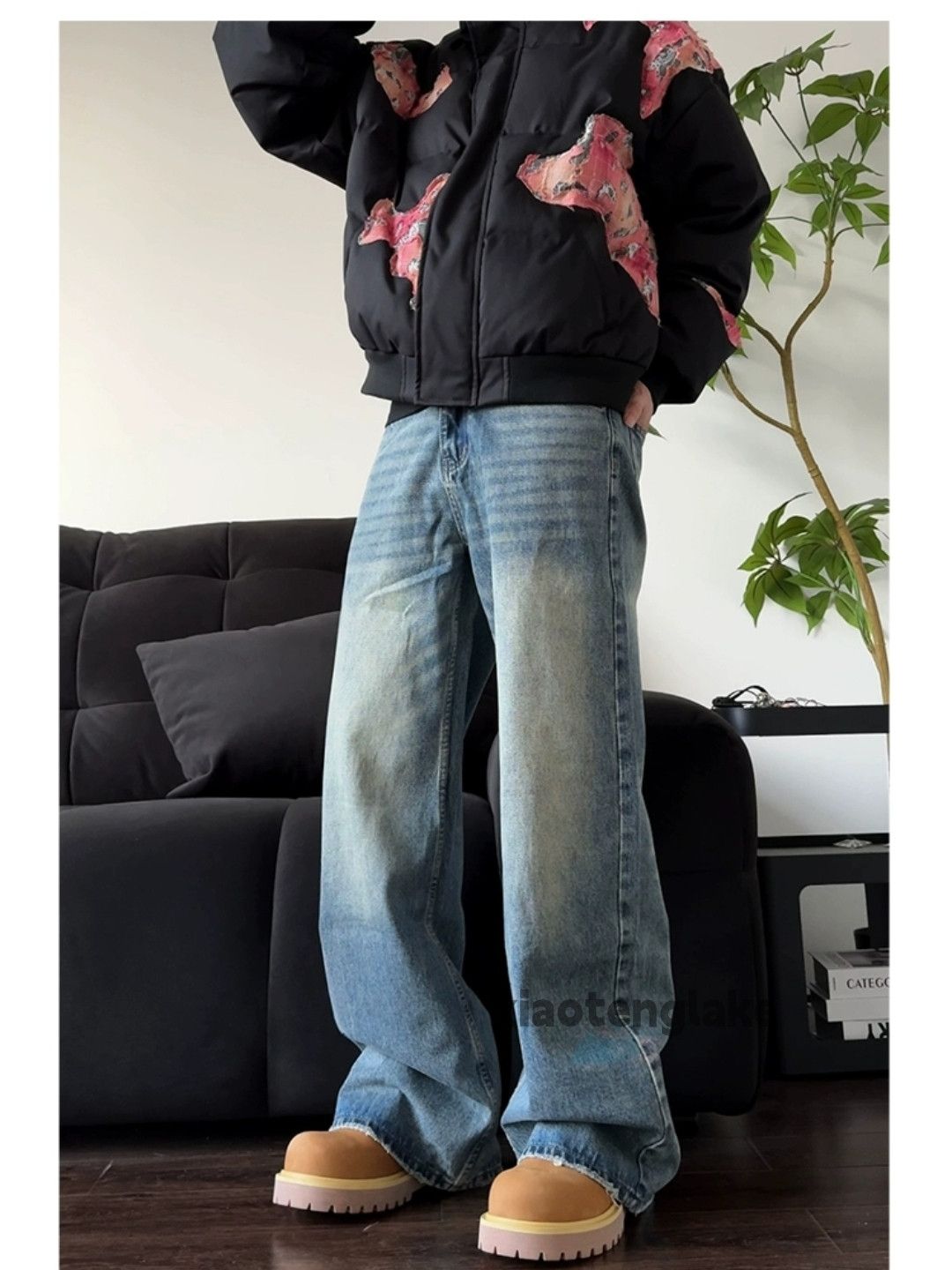 Jean × Vintage Utility washed faded cleanfit yuppie bootcut flared jeans Size US 31 - 3 Thumbnail