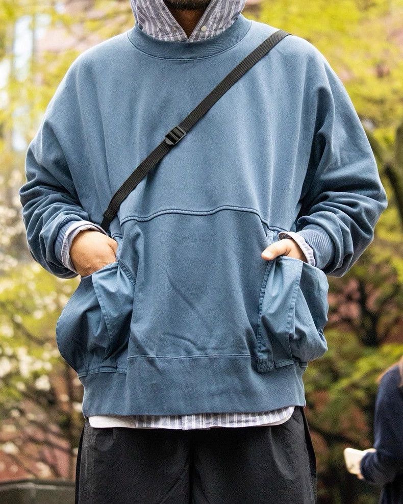 The North Face TNF Purple Label 25SS 11oz US Cotton Dyed Pocket Crewneck Size US L / EU 52-54 / 3 - 8 Thumbnail